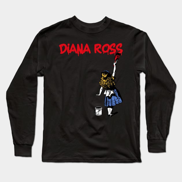 ross red girl Long Sleeve T-Shirt by j and r